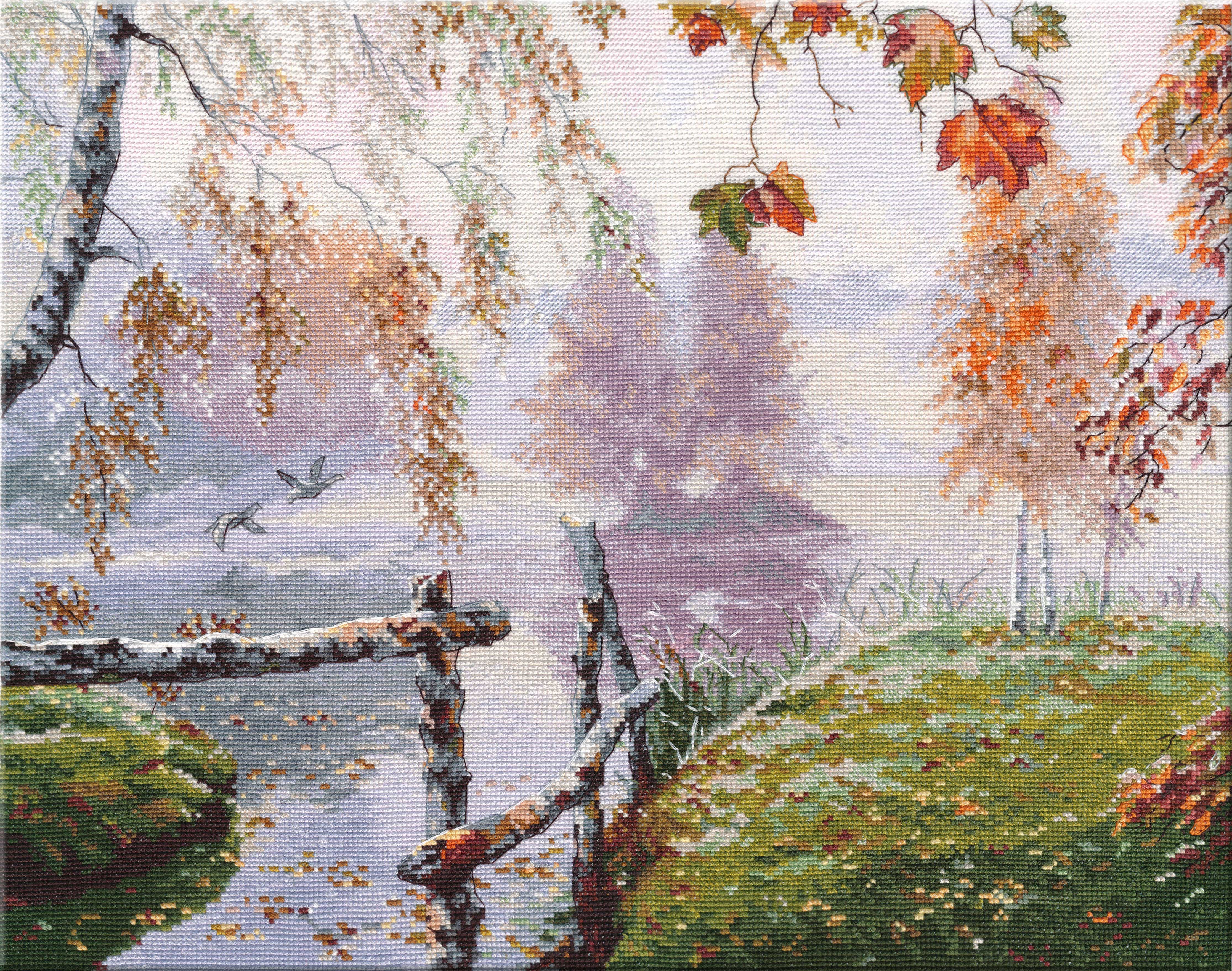 Набор для вышивания «Овен» 1281 " Уж небо осенью дышало" 40*31 см.