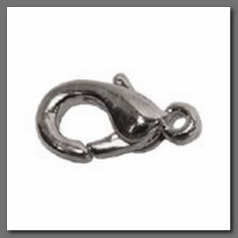 Замок для бус "Zlatka" DB-02/5 карабин большой 14 мм, №02 под никель (5 шт./упак.)