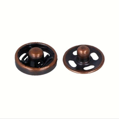 Кнопки пришивные KLМ-070 металл "Gamma" d 7 мм 10 шт. №04 под медь