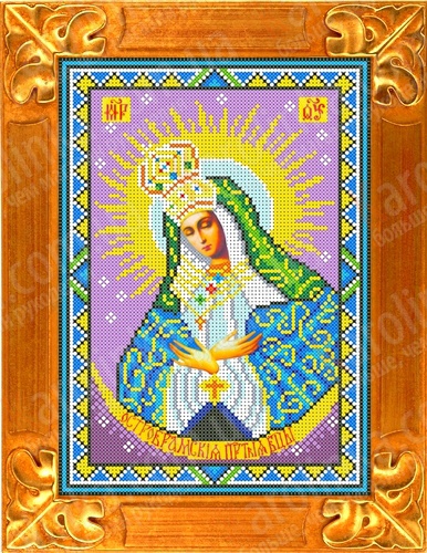 Рисунок-схема на ткани «Каролинка» КБИ 4033 Икона БМ Остробрамская