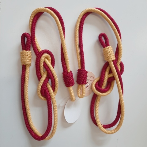 Подхват для штор "Sofi" TUS-39, 2 шт. рис. красное с желтым