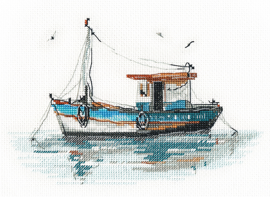 Набор для вышивания «Овен» 1621 "Баркас-2" 18×13 см