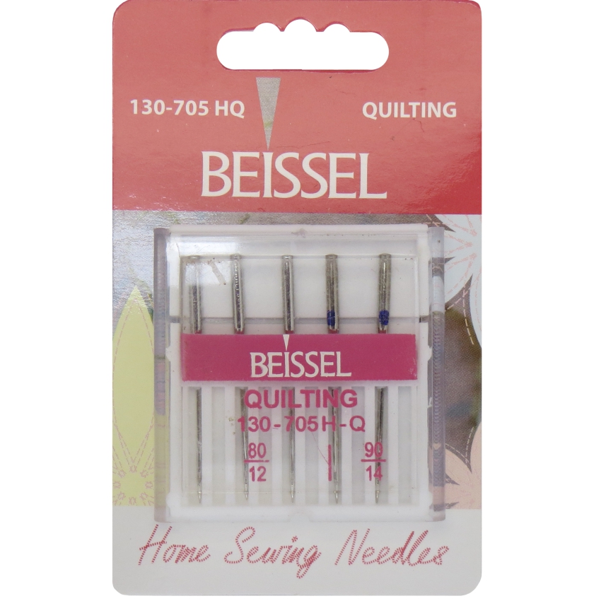 Иглы д/быт. швейных машин для квилтинга,5 шт: № 80 - 3 шт, № 90 - 2 шт.,130-705 H-Q/блистер, BEISSEL Иглы д/быт. швейных машин для квилтинга,5 шт: № 80 - 3 шт, № 90 - 2 шт.,130-705 H-Q/блистер, BEISSEL