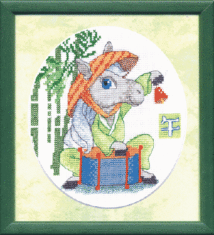 Набор для вышивания «Чарівна Мить» А-190 Год Лошади,15.5x17.5 см