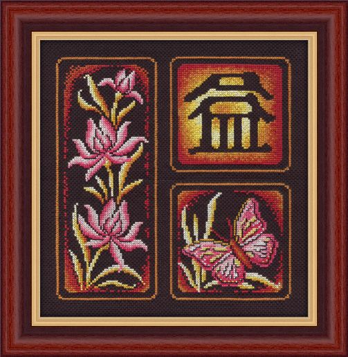 Набор для вышивания «Panna» И-0852 Иероглиф. Приумножение,24х25,5 см