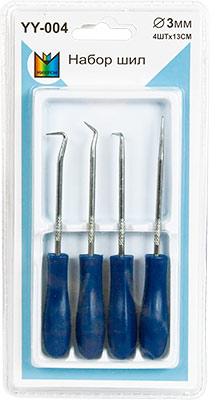 Шило набор "Гамма" D3мм, 4 штх13см
