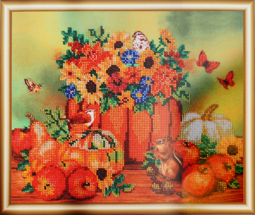 БН-3057 Набор для вышивания Hobby&Pro "Осенние посиделки" 