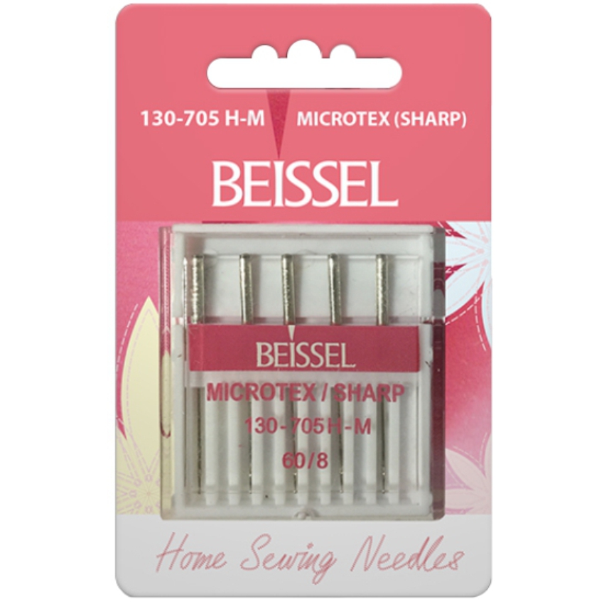 Иглы д/бытовых швейных машин для микроволокна (Microtex),5 шт, № 60, 130-705 H-M/блистер, BEISSEL Иглы д/бытовых швейных машин для микроволокна (Microtex),5 шт, № 60, 130-705 H-M/блистер, BEISSEL