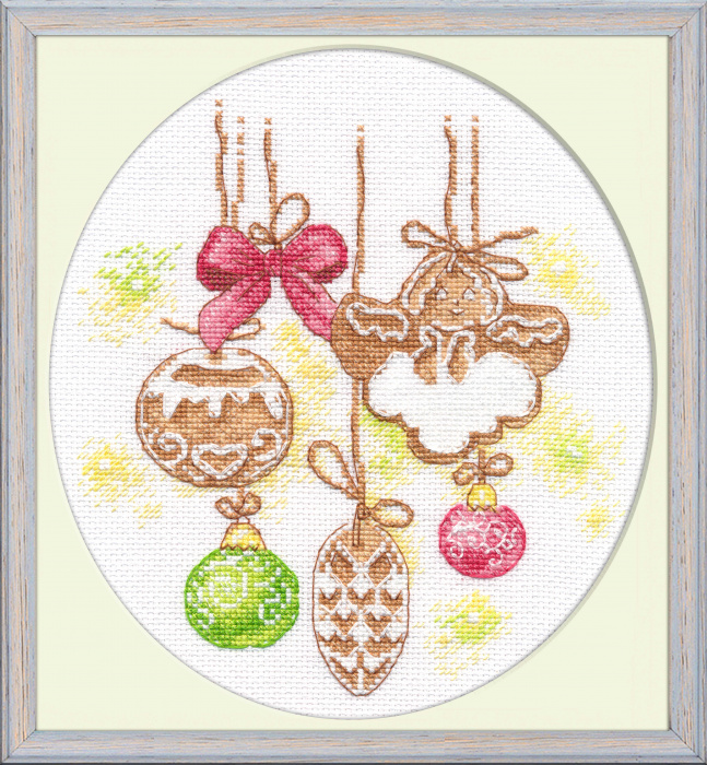Набор для вышивания «Овен» 1012 Имбирные пряники,16*18 см