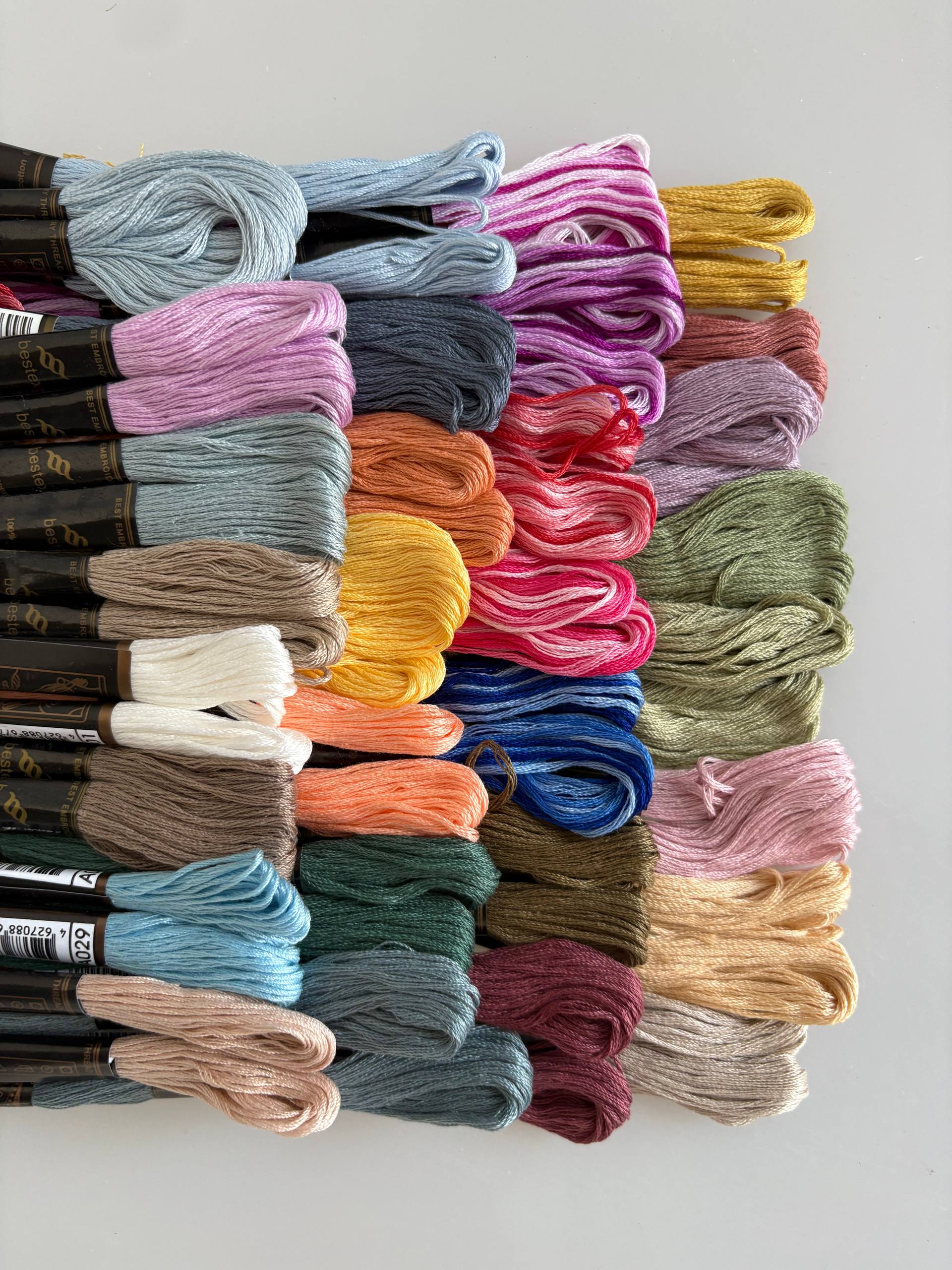 Набор мулине №1 Bestex, хлопок, пасма (60 шт. х 8 м)