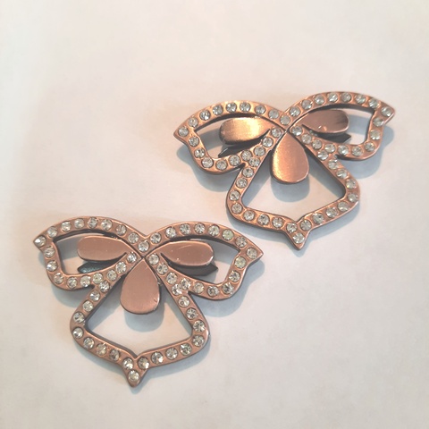 Украшение Микрон Лилия GB1157 35х25мм 2шт. медь