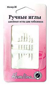 Иглы ручные "Hemline" 203.18  для вышивания гобеленов N18 упак.-6 шт.