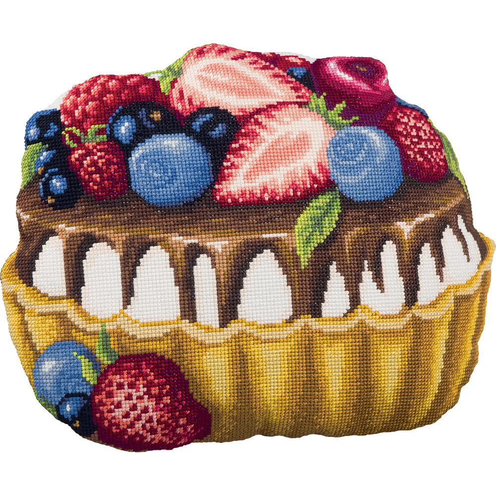 Набор для вышивания «Panna» ПД-1946 Подушка Пирожное,35х27,5 см