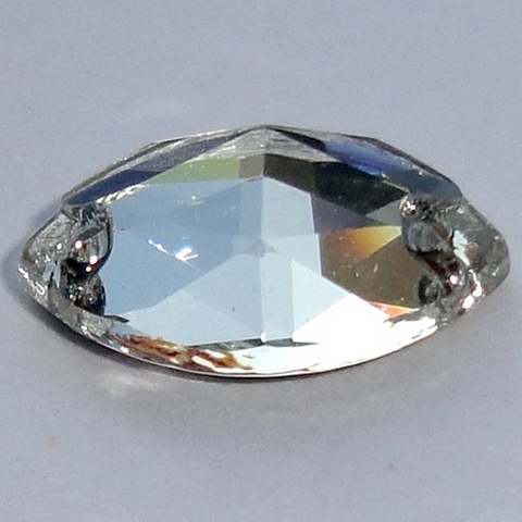 Стразы пришивные "Asfourelle"636 пришив. лодочка, 18 мм, Кристалл АВ, 24шт./уп.