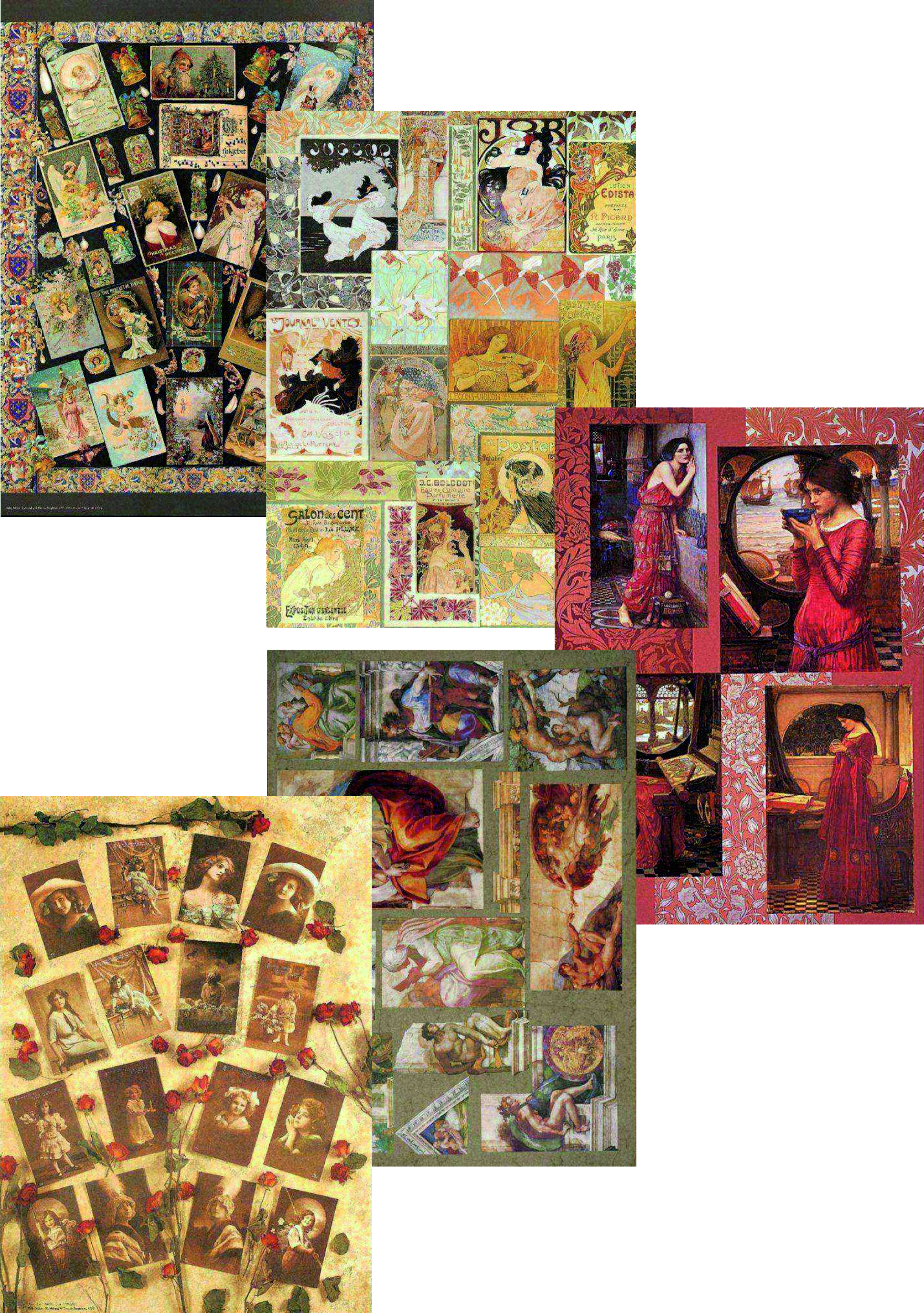 Набор бумаги для декупажа «Рукоделие» PTP(N)-007