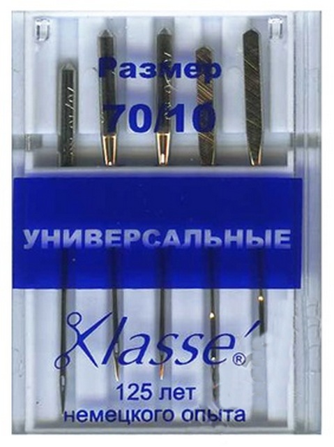 Иглы"Klasse" A6100/70  для  швейных машин универсальные № 70