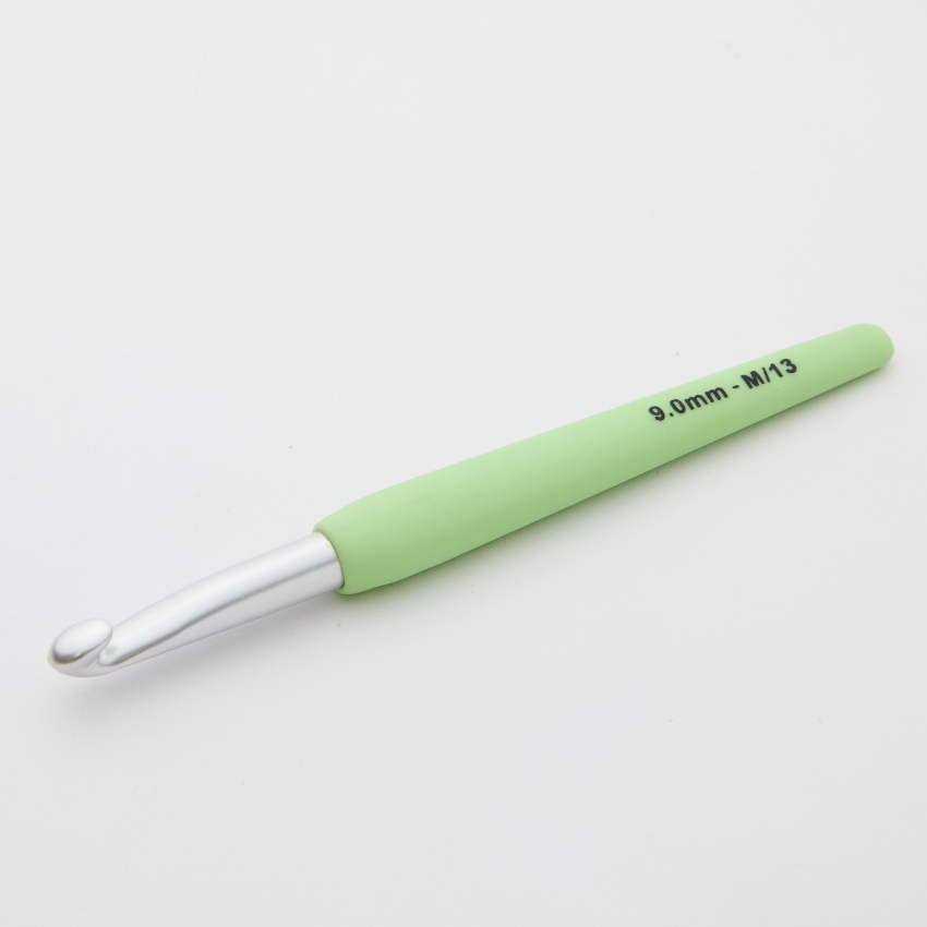 Крючок для вязания алюминиевый односторонний Waves KnitPro, 9.00мм 30947