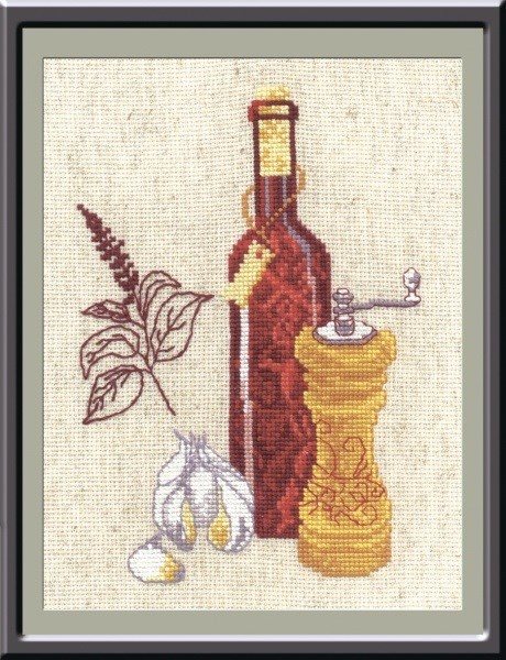 Набор для вышивания «Овен» 485 "Кухонная миниатюра-1" 15х20 см