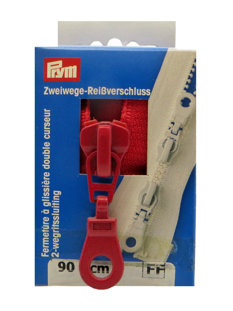 Молния траковая 1шт.(2 бегунка), в картонной упаковке, Цвет: 722 90см