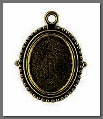 Основа MFB-03 "Zlatka" 1,8х2,3 см 10 шт. под античную т. бронзу