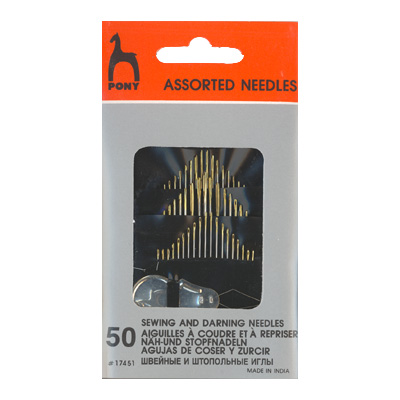 Иглы ассорти Needles Assort конверт "Золотое ушко" (со вдевателем) в конверте 50шт