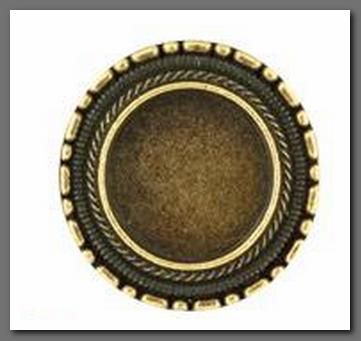 Основа MFB-02 "Zlatka" 2,5 см 5 шт. под античную бронзу