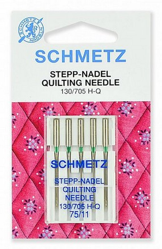 Иглы для квилтинга 130/705H-Q № 75/11, 5 шт. Schmetz 1604100147 Иглы для квилтинга 130/705H-Q № 75/11, 5 шт. Schmetz 1604100147