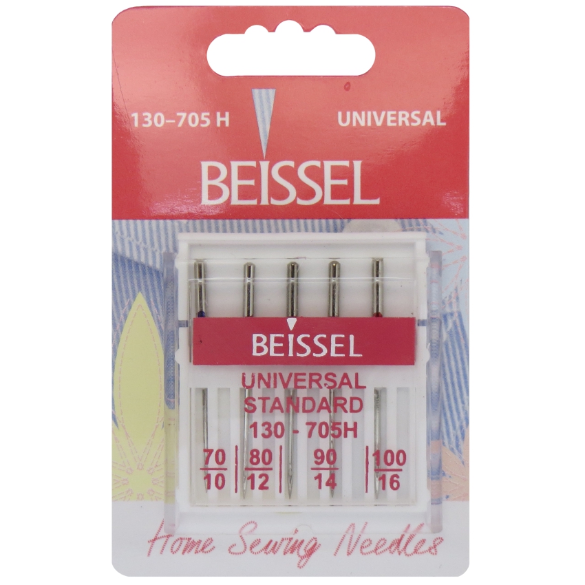 Иглы д/быт. швейных машин Универсальные, 5 шт разн. размеров,130-705 H/блистер, BEISSEL Иглы д/быт. швейных машин Универсальные, 5 шт разн. размеров,130-705 H/блистер, BEISSEL
