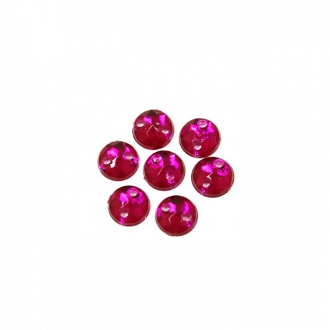 Стразы пришивные, акриловые, 6,5мм, 25шт/упак (круглые) Астра 38 рубин
