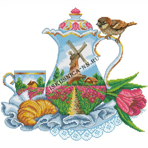 Набор для вышивания крестом «Искусница» 427 Ранний завтрак (набор для вышивания крестом)