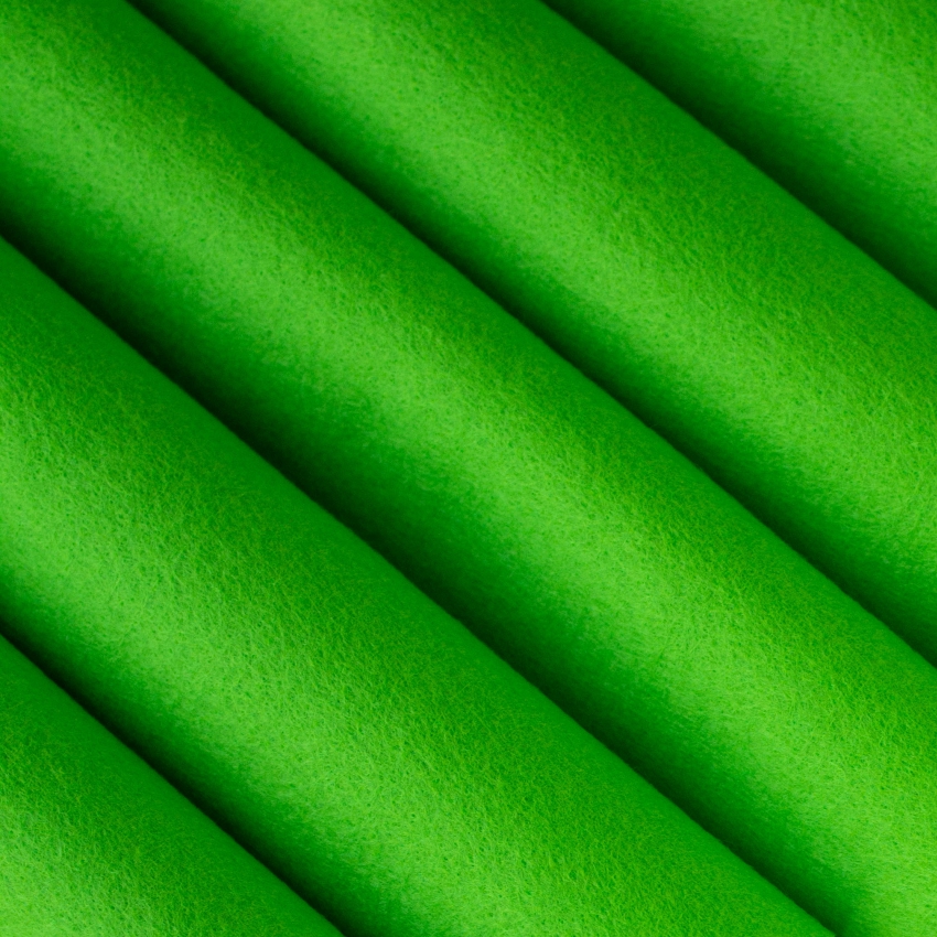 Набор декоративного фетра, 1,00 мм; 22 см х 30 см (5 листов, зеленое яблоко)