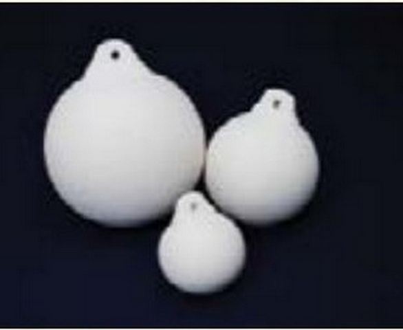 Заготовка керамическая Шар новогодний большой h=80 мм