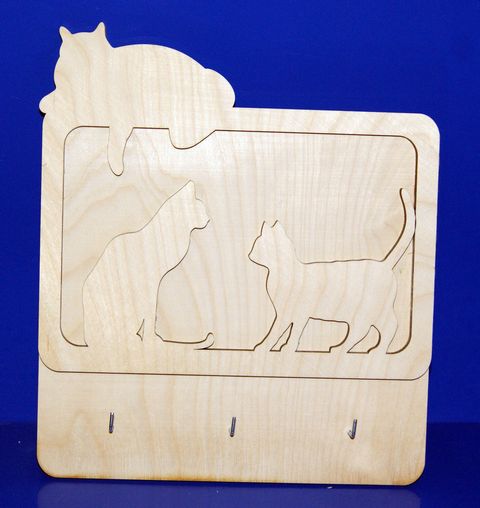 Ключница Кошки 25х29 см 6 мм