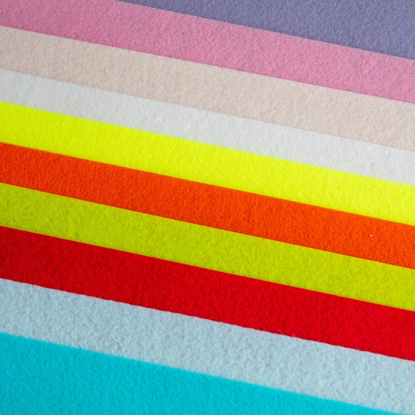 Набор декоративного  фетра FSR1.2 (N10)-02 1,2мм; 22см х 30см (10 листов, 10 цветов)