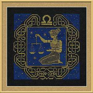 Набор для вышивания «Сотвори Сама» 1207 Весы,25*25 см