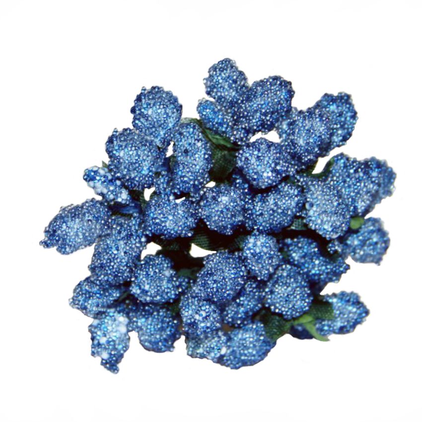 Декоративный букетик "Рукоделие" DKB030H  SL258 d.blue  (т.голубой)