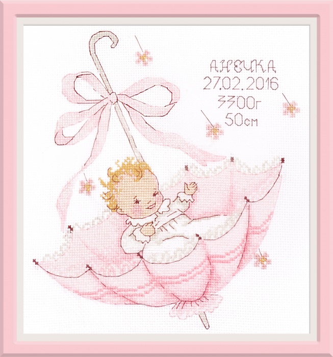 Набор для вышивания «Овен» 965 Маленький подарок. Анечка.20*23 cм