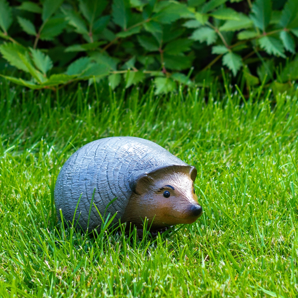 Декоративное изделие из пенопласта ЁЖИК  МАЛЫЙ серый 17 см