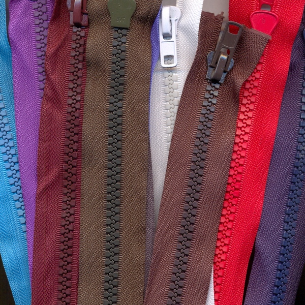 Молния тракторная тип 8 с 2 бегунками, 75 см, 10 шт/упак, ассорти