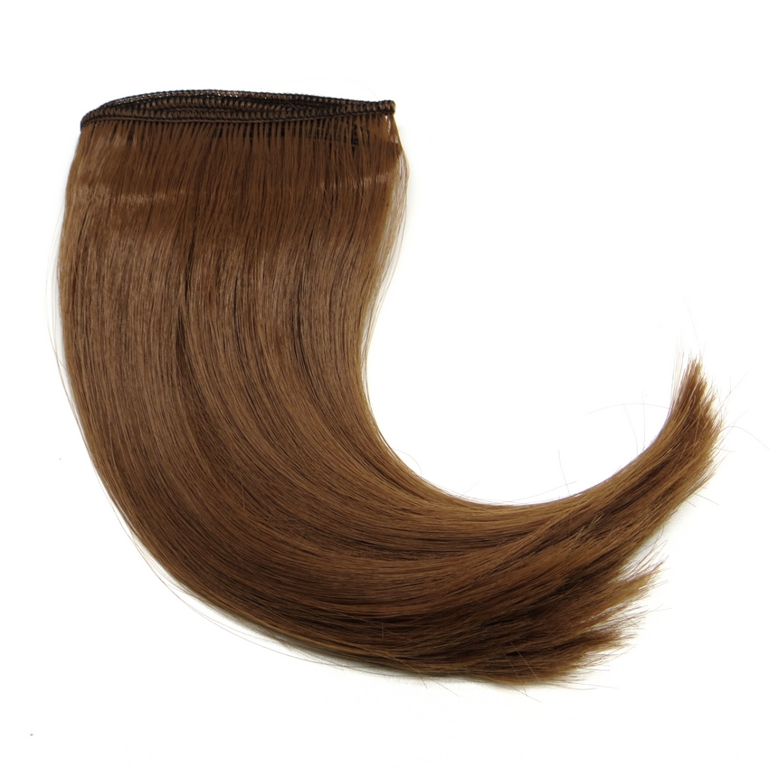 Трессы прямые для кукол TRP-02/15-003 "Рукоделие" 15 см х 100 см (цвет: горький шоколад)