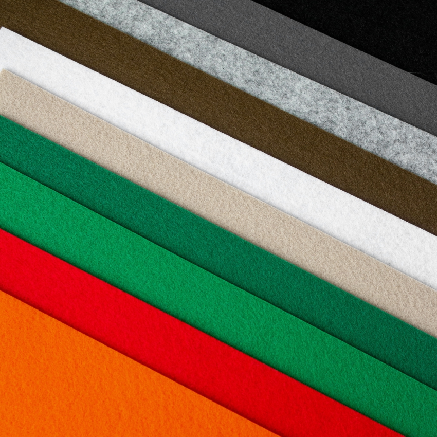 Набор декоративного  фетра FSR1.2 (N10)-01 1,2мм; 22см х 30см (10 листов, 10 цветов)