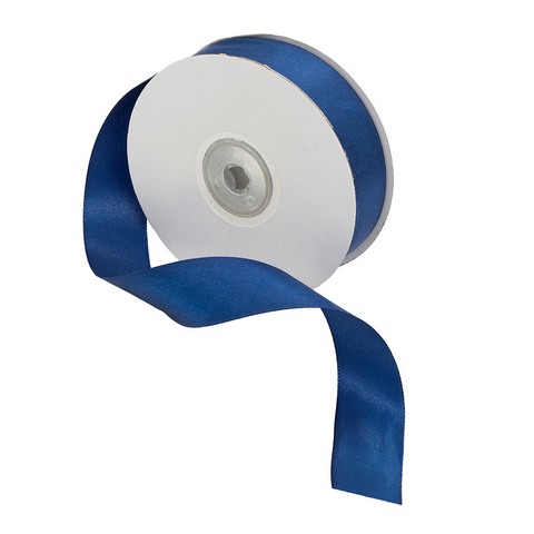Лента атласная 32,9 м*25 мм, 100% полиэстер, цв. 8112/3165 т.синий