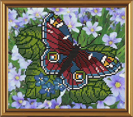 Набор для вышивания «Nova Sloboda» Р5047, Павлиний глаз, 20*20 см