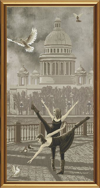 Набор для вышивания «Nova Sloboda» АС6006 Санкт-Петербург. Исаакиевский собор 30х60 см