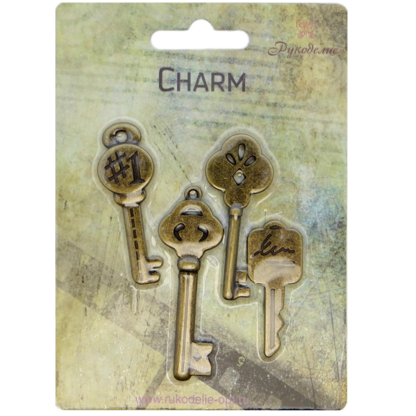 Металлические шармы "Рукоделие" HKMT10 Ключи