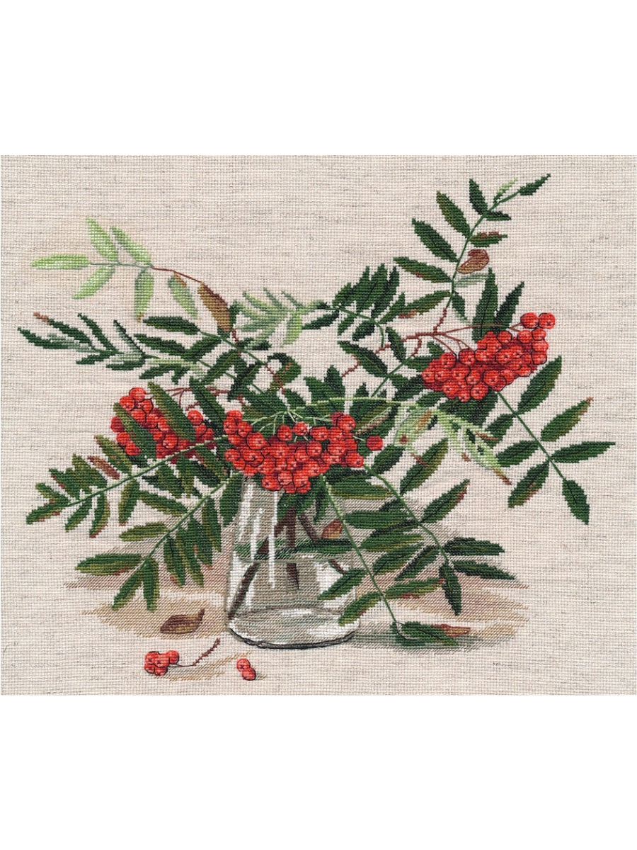 Набор для вышивания «Овен» 1291 Рябинушка 33 х 29 см