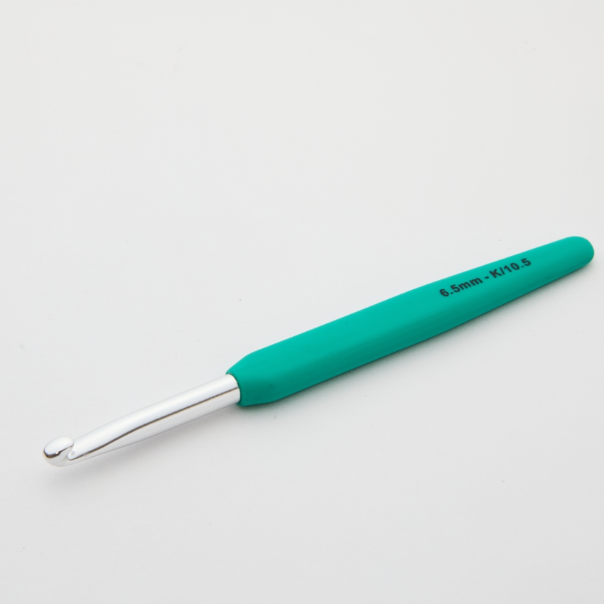 Крючок для вязания алюминиевый односторонний Waves KnitPro, 6.50мм 30944