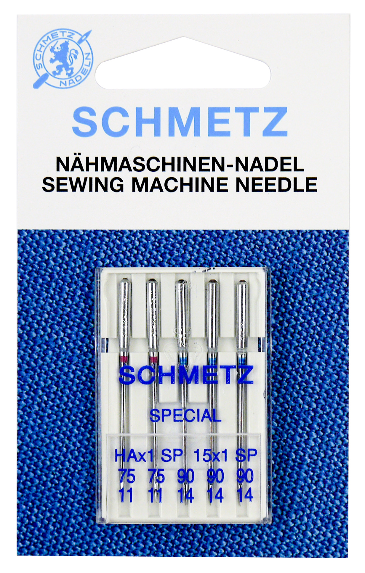 Иглы супер стрейч 130/705HAx1 SP № 75(2), 90(3) 5 шт. Schmetz 0702170 Иглы супер стрейч 130/705HAx1 SP № 75(2), 90(3) 5 шт. Schmetz 0702170