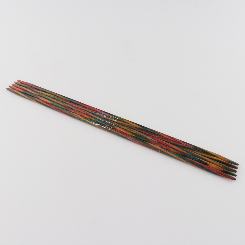 Спицы деревянные носочные Symfonie KnitPro, 10 см, 2.50 мм 20127