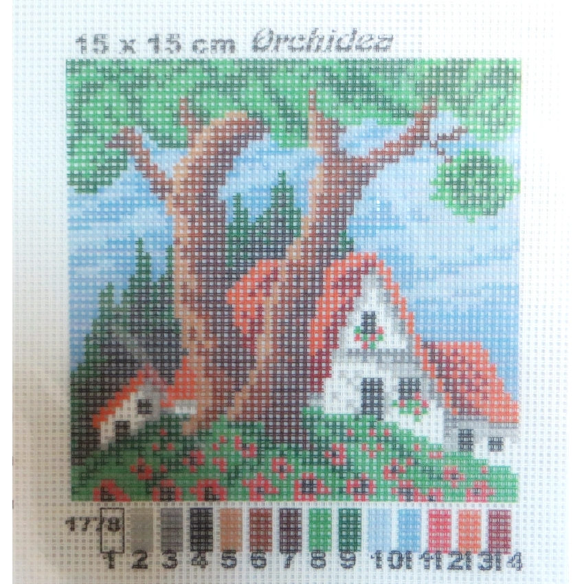 Рисунок на канве 15*15 см Orchidea "Времена года. Лето"